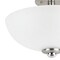 Globe Electric Globe Electric Hudson 8.25 in. H X 13 in. W X 13 in. L Brushed Nickel Ceiling Light 63357 - alternate 5